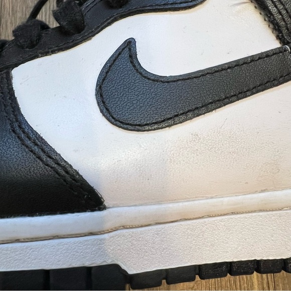 Nike Dunk High Black White Athletic Sneakers Logo High Top Unisex Basketball 7 - Picture 8 of 11